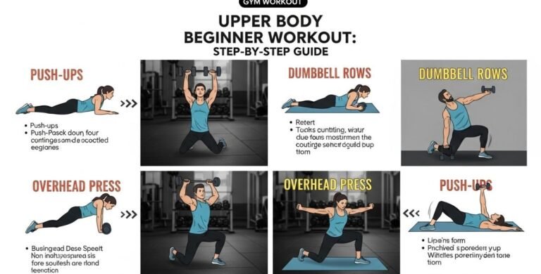 Find out a beginner-friendly upper body workout at the gym, step-by-step exercises, errors, training tools, advantages, and an effective training program.